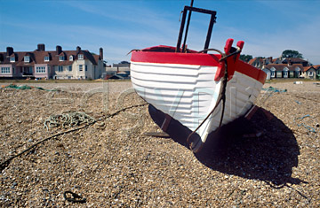 Comp image : boat0105 : Fishing boat on the shingle at Aldeburgh, Suffolk, England