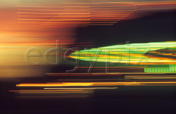 Comp image : impr0118 : Strongly blurred lights of a fairground ride at night