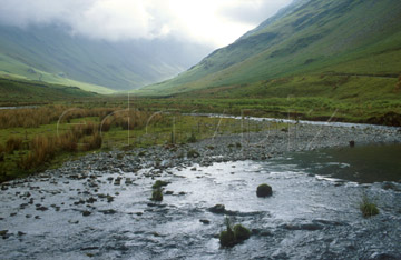 Comp image : ld01811 : Cloud and wet weather in Stonethwaite, off the southern end of Borrowdale in the English Lake District