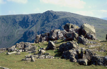 Comp image : ld03820 : High Stile seen from Red Pike, in the English Lake District, in strong summer sunshine