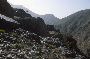 Comp image : mgun1320 : Heavy dark rocks against the light at around 3000m in the High Atlas mountains of Morocco