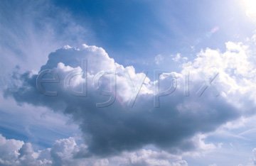 Comp image : sky0205 : Big white cumulus clouds in a sunny blue sky