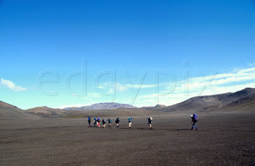 Comp image : torf0411 : Trekking across the 'black desert' in the volcanic area of southern Iceland
