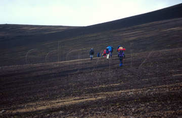 Comp image : torf0521 : Trekking across the 'black desert' in the volcanic area of southern Iceland