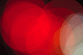 Bright abstract photo with overlapping red and white translucent circles Bright abstract photo with overlapping red and white translucent circles