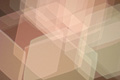 Bright abstract photo with overlapping white and pink translucent hexagons, the shapes suggesting transparent cubes Bright abstract photo with overlapping white and pink translucent hexagons, the shapes suggesting transparent cubes