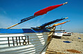 Fishing boat on the shingle at Aldeburgh, Suffolk, England