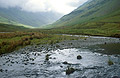 Cloud and wet weather in Stonethwaite, off the southern end of Borrowdale in the English Lake District