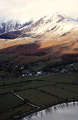 Head of Buttermere from the descent from Red Pike, in the Lake District. Grasmoor under snow in background.