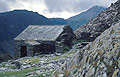 Disused miners' cottage, known as Dubs Hut, on Fleetwith Pike in the Lake District. Now used as a climbers' shelter.