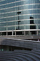 Dramatic shapes of buildings in the 'More London' development between London Bridge and Tower Bridge on the south bank of the River Thames, London, England