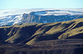 View from Einhyrningur to Myrdalsjökull [Myrdallsjokull], Iceland