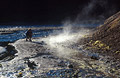 Steam rising from a sulphur pool near Laufafell, Iceland