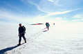 Crossing the Torfajökull [Torfajokull] icecap in southern Iceland